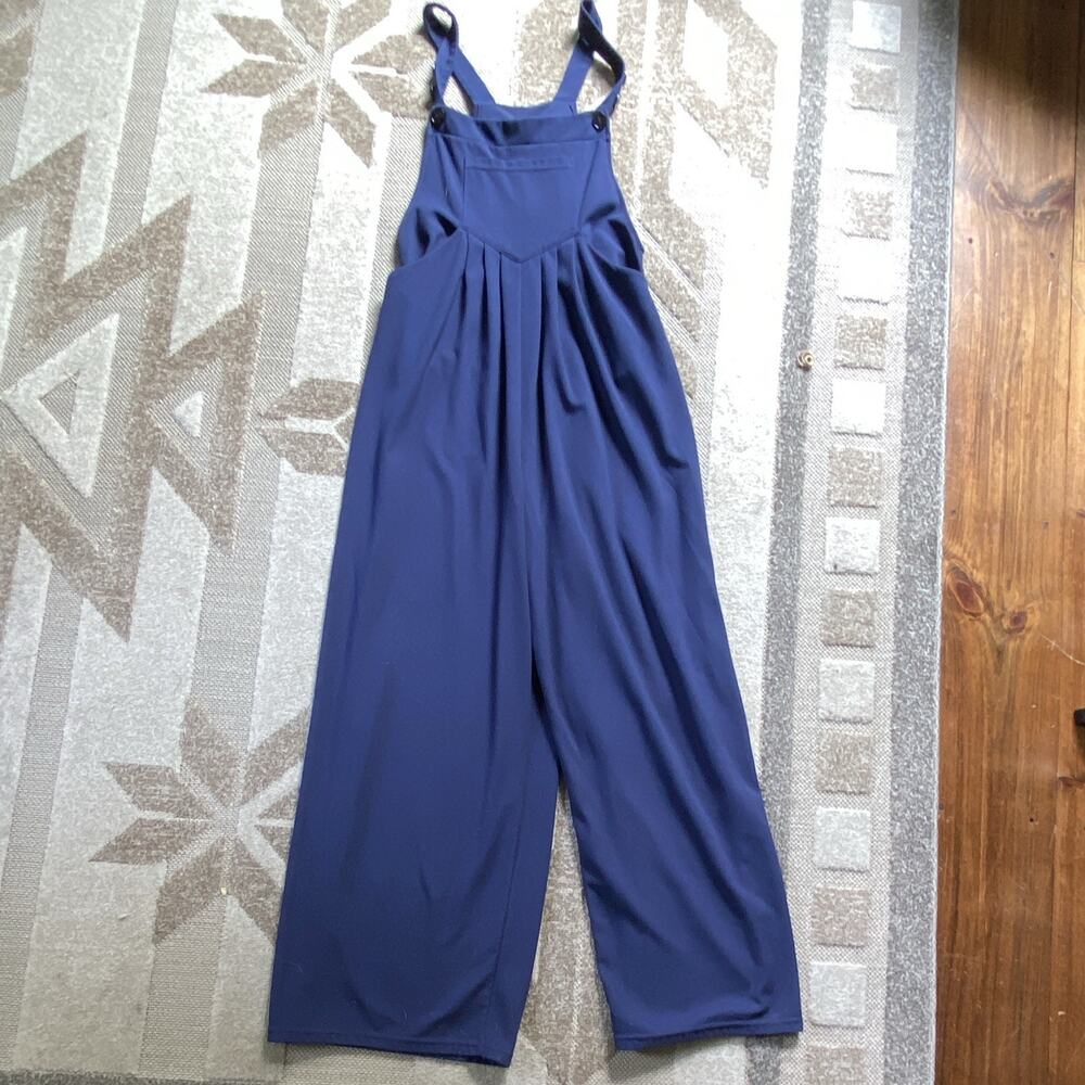 Halara Women's Casual Overalls Adjustable Strap, Multiple Pockets, Blue